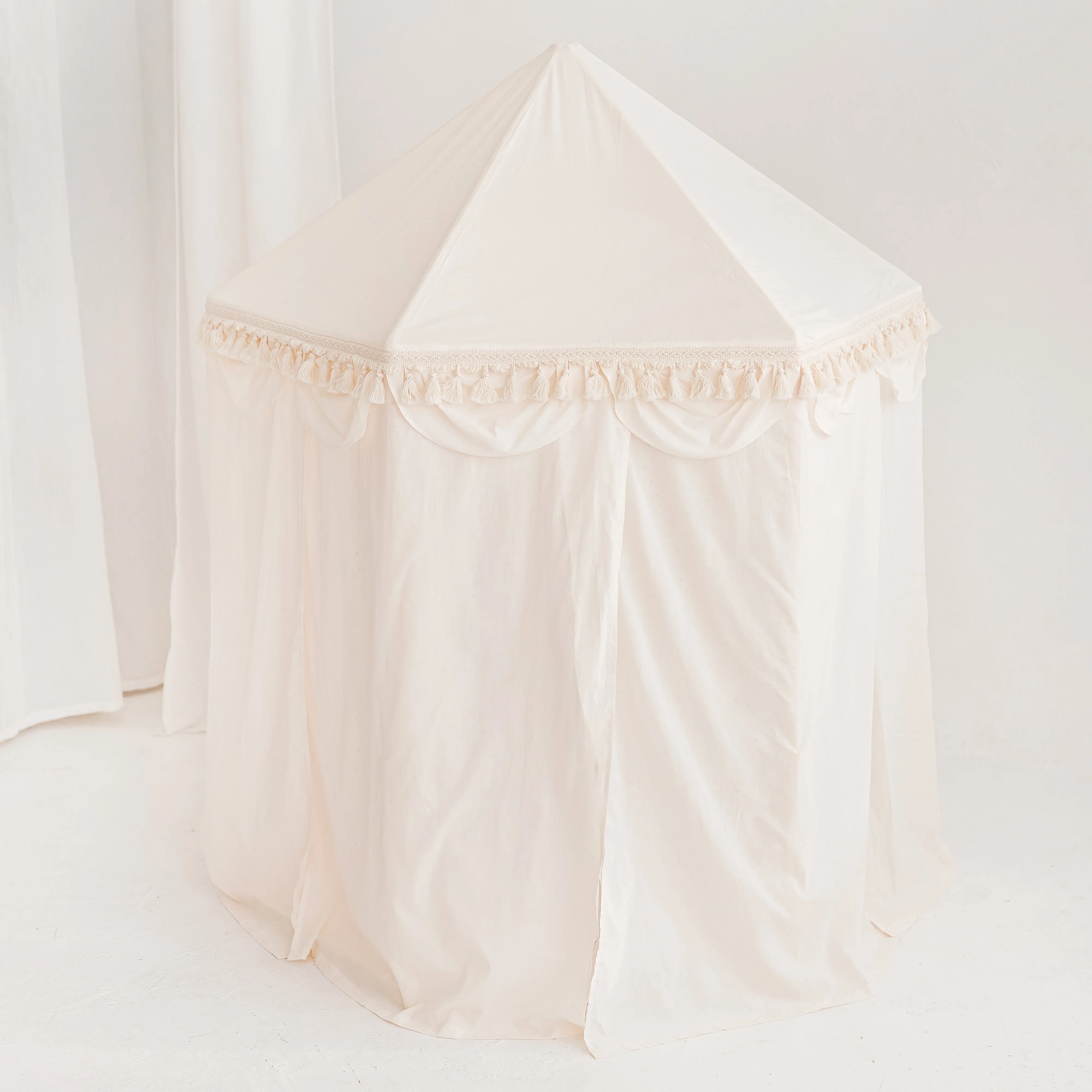 Boho Indoor Playhouse Tent in Pavilion Shape
