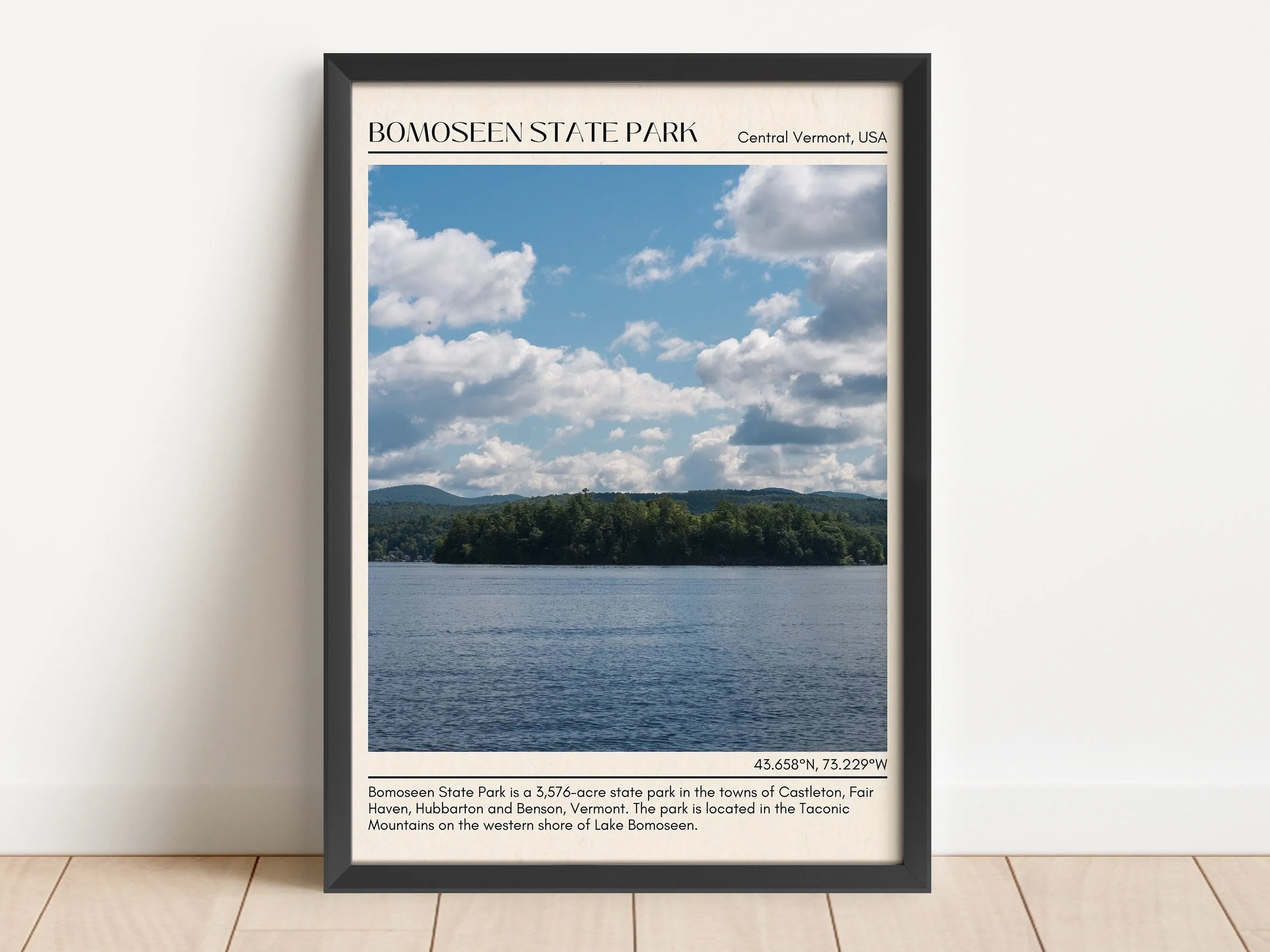 Bomoseen State Park Wall Canvas, USA