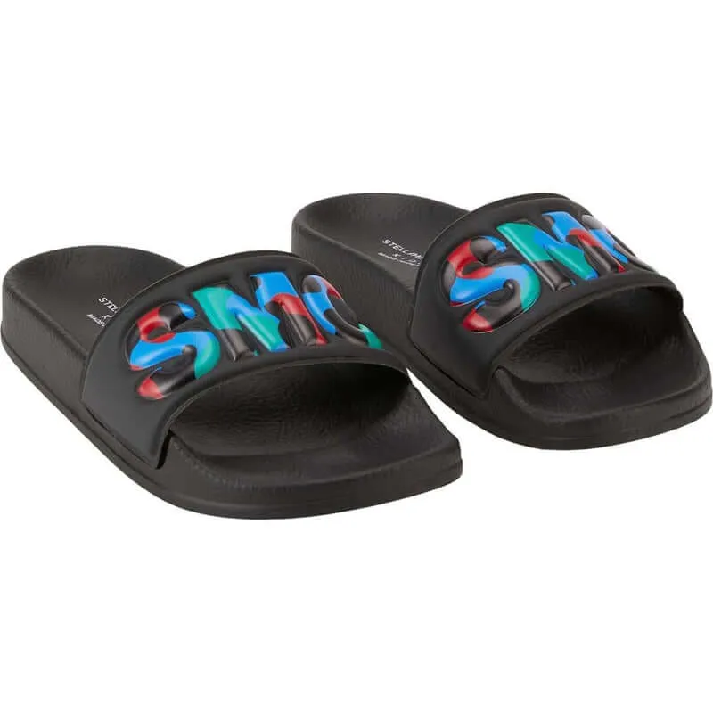 Boys Black SMC Sliders