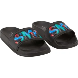 Boys Black SMC Sliders