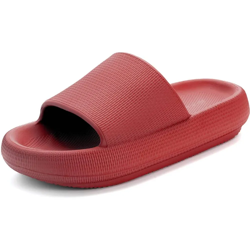 BRONAX Cloud Slippers for Women and Men | Pillow Slippers Bathroom Sandals | Extremely Comfy | Cushioned Thick Sole | Multiple Colors