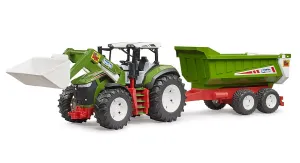 Bruder Roadmax Tractor with Rear Tipper & Frontloader 2 Years 