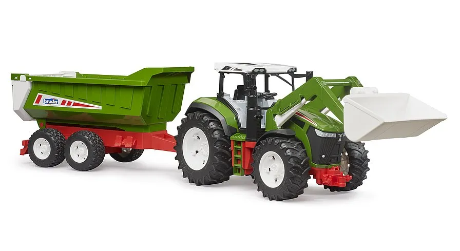 Bruder Roadmax Tractor with Rear Tipper & Frontloader 2 Years 