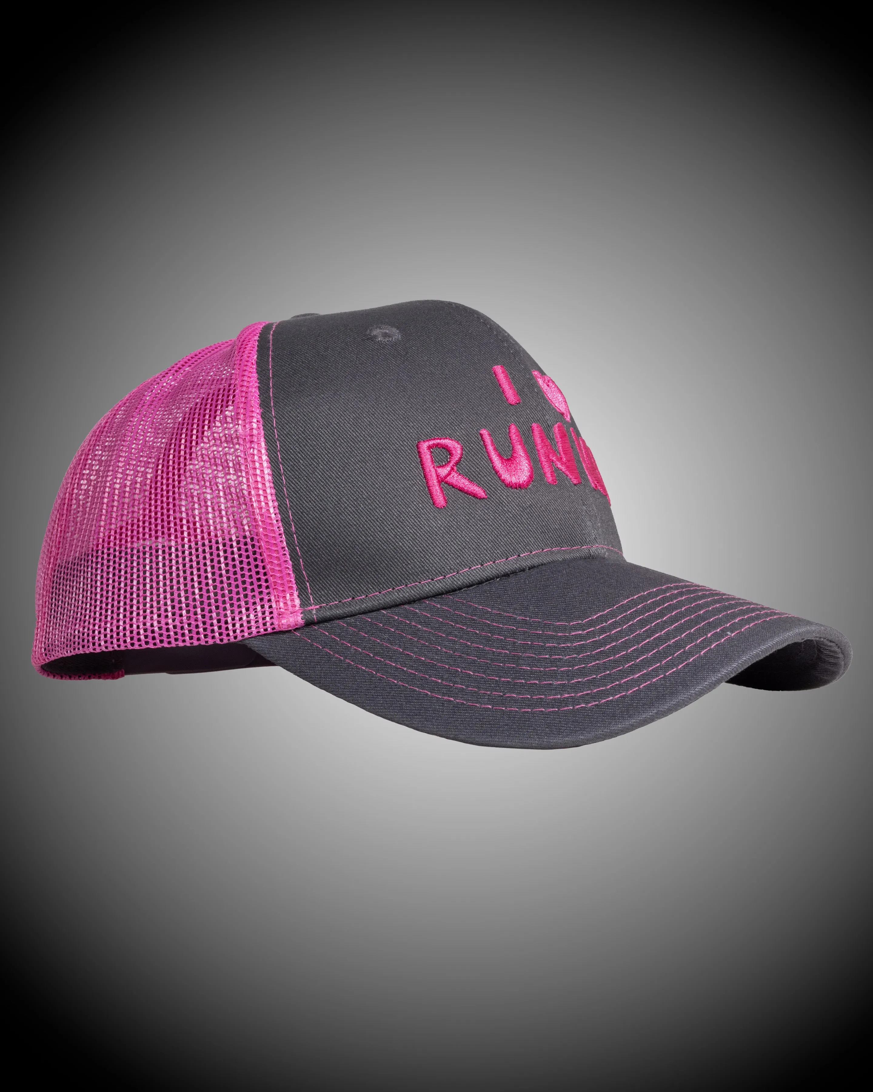 Bubble Run Hat "I Love Runnin" Pink