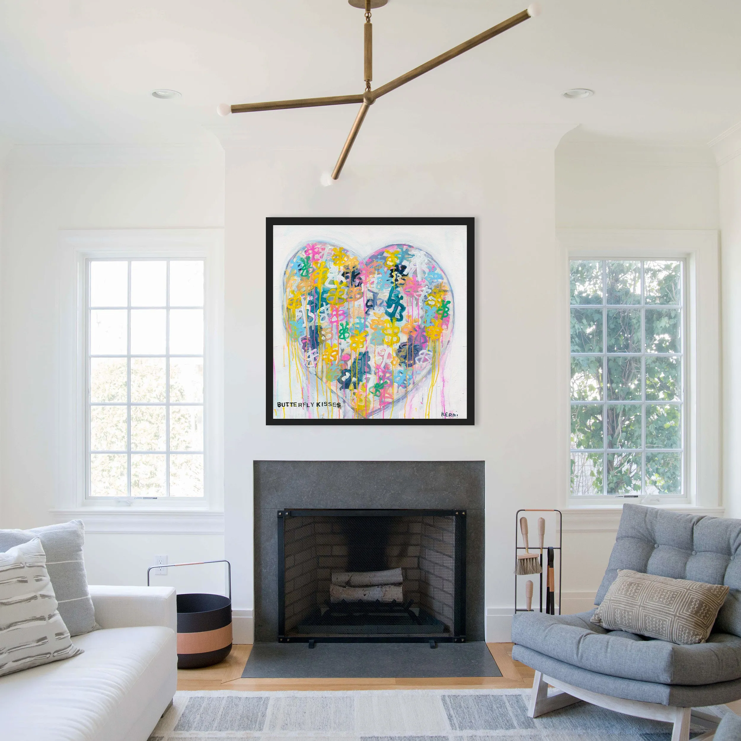 Butterfly Kisses Art Print