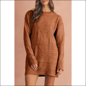 Cable Knit Chaos: Cozy  Coffee Twist Catastrophe ☕