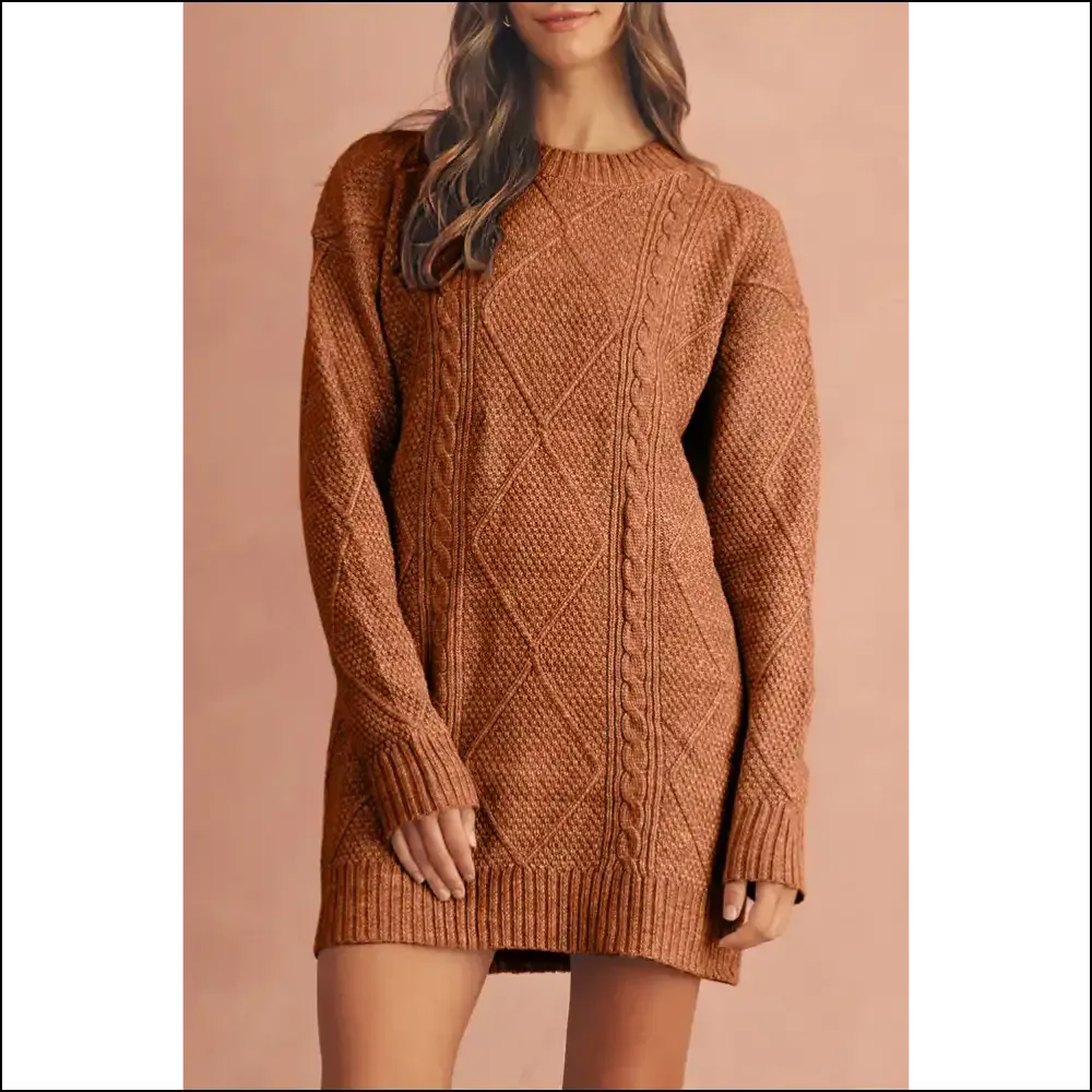 Cable Knit Chaos: Cozy  Coffee Twist Catastrophe ☕