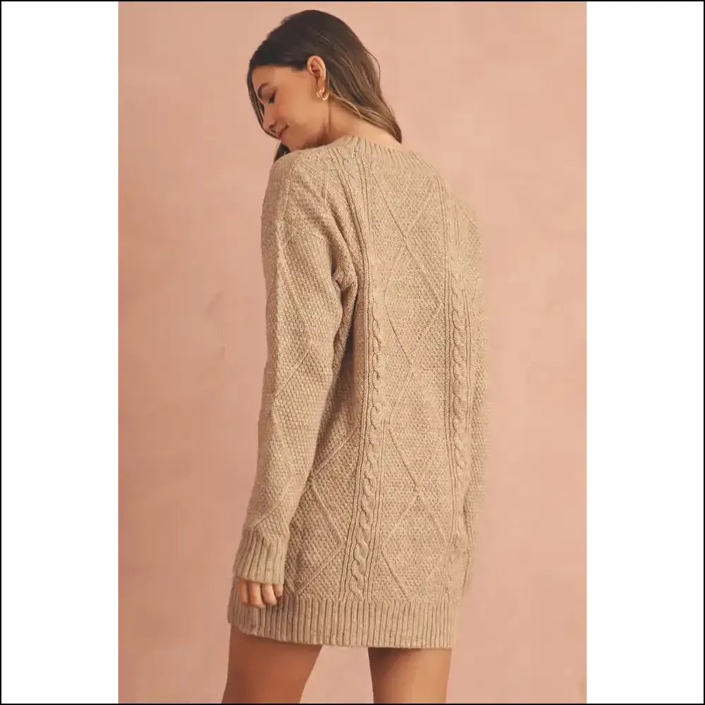 Cable Knit Chaos: Cozy  Coffee Twist Catastrophe ☕