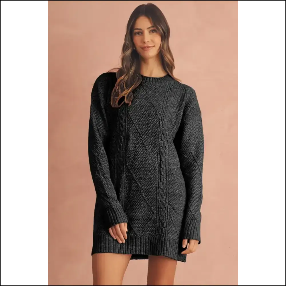 Cable Knit Chaos: Cozy  Coffee Twist Catastrophe ☕