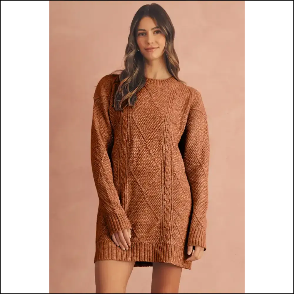 Cable Knit Chaos: Cozy  Coffee Twist Catastrophe ☕
