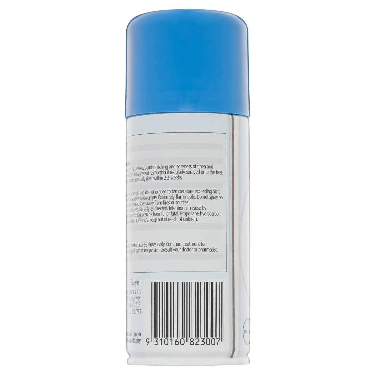 Canesten Tinaderm Powder Spray Tinea and Ringworm Treatment 100g