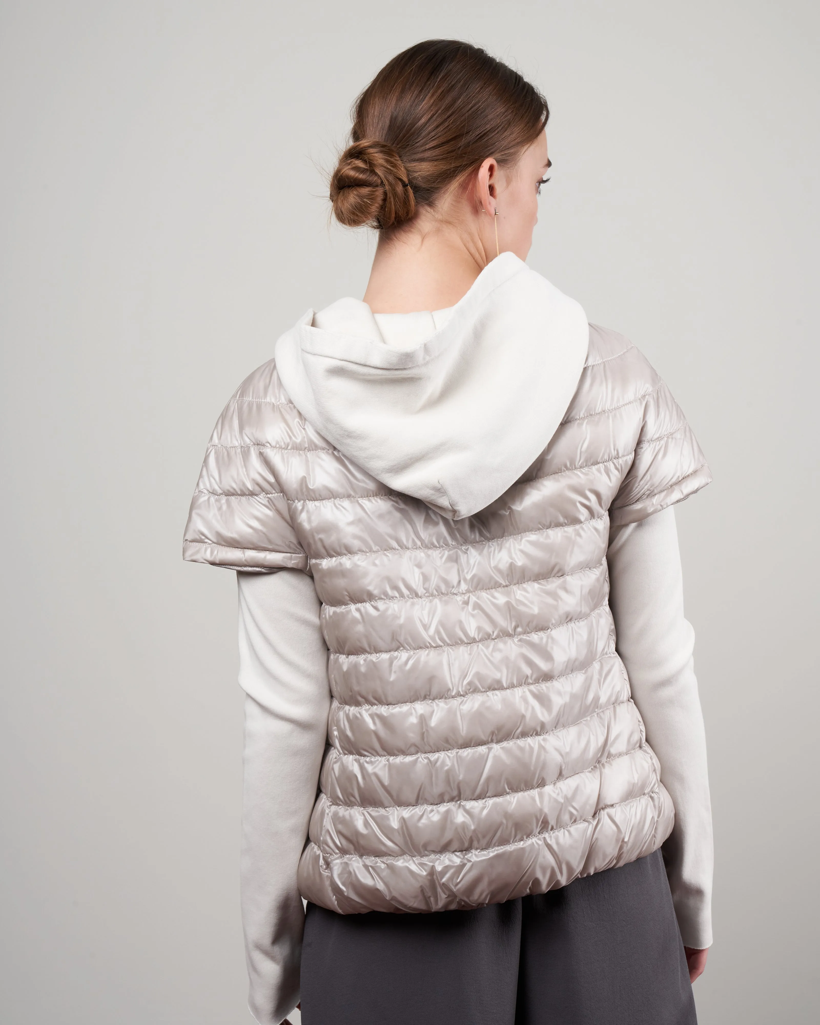 cap sleeve iconico - grigio perla