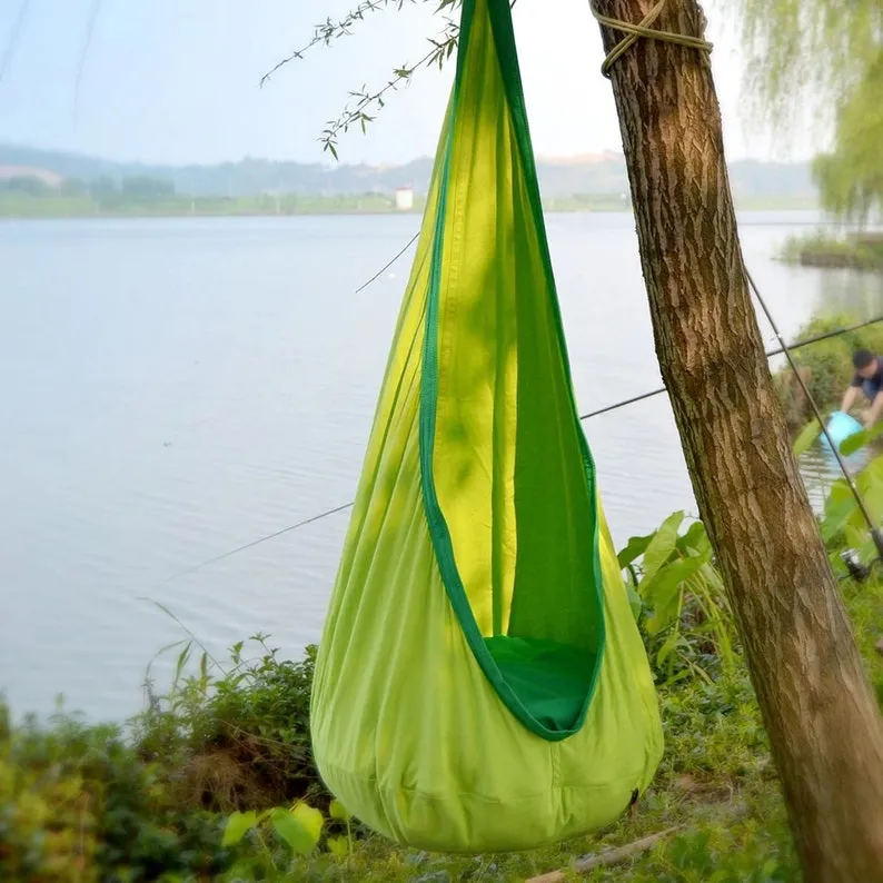 Children Hammock Hanging Seat Child Swing Chair Indoor Outdoor Seat Patio Portable