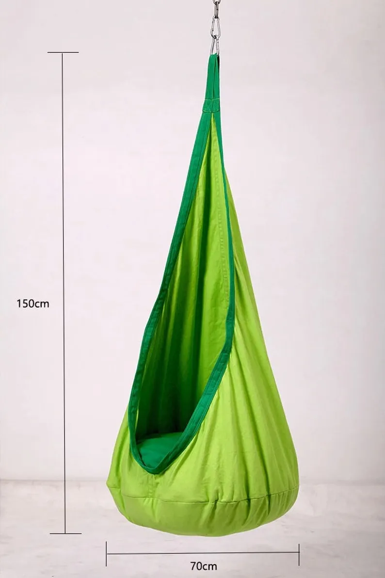 Children Hammock Hanging Seat Child Swing Chair Indoor Outdoor Seat Patio Portable