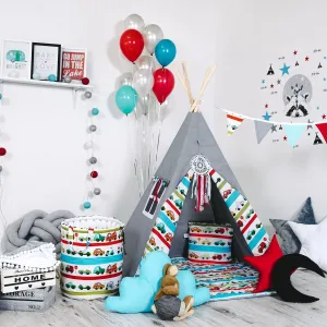 Child's Teepee Set Car Race