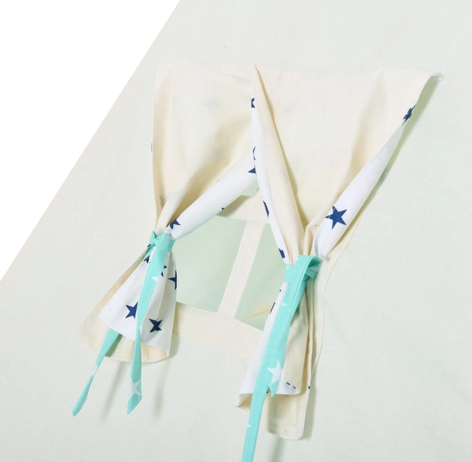Child's Teepee Set Pale Green Sky