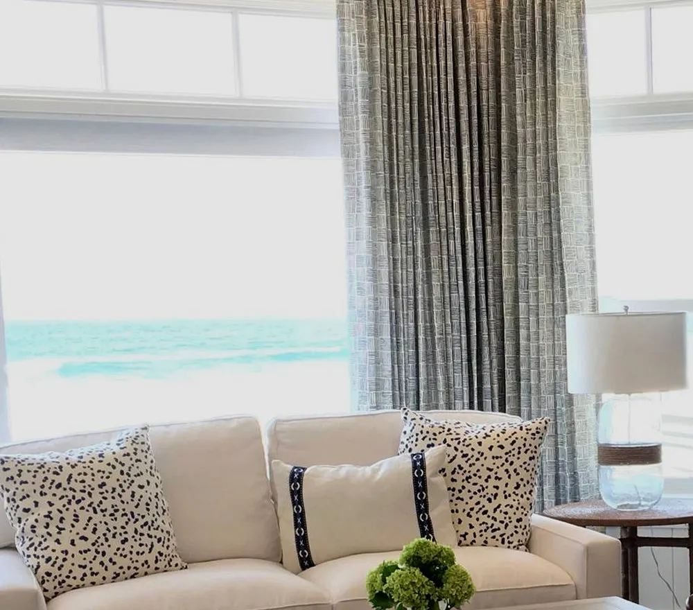 China Seas Fabric: Textura - Custom Brique on Vellum Suncloth
