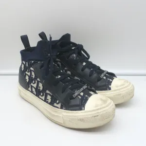 Christian Dior Walk'n' Sneakers Navy Oblique Technical Mesh Size 37.5