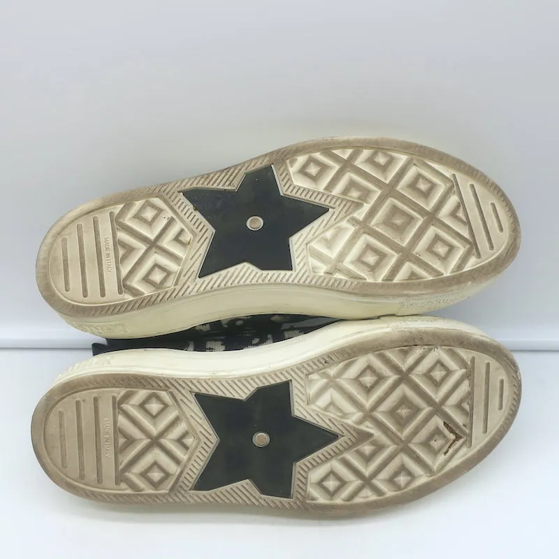 Christian Dior Walk'n' Sneakers Navy Oblique Technical Mesh Size 37.5