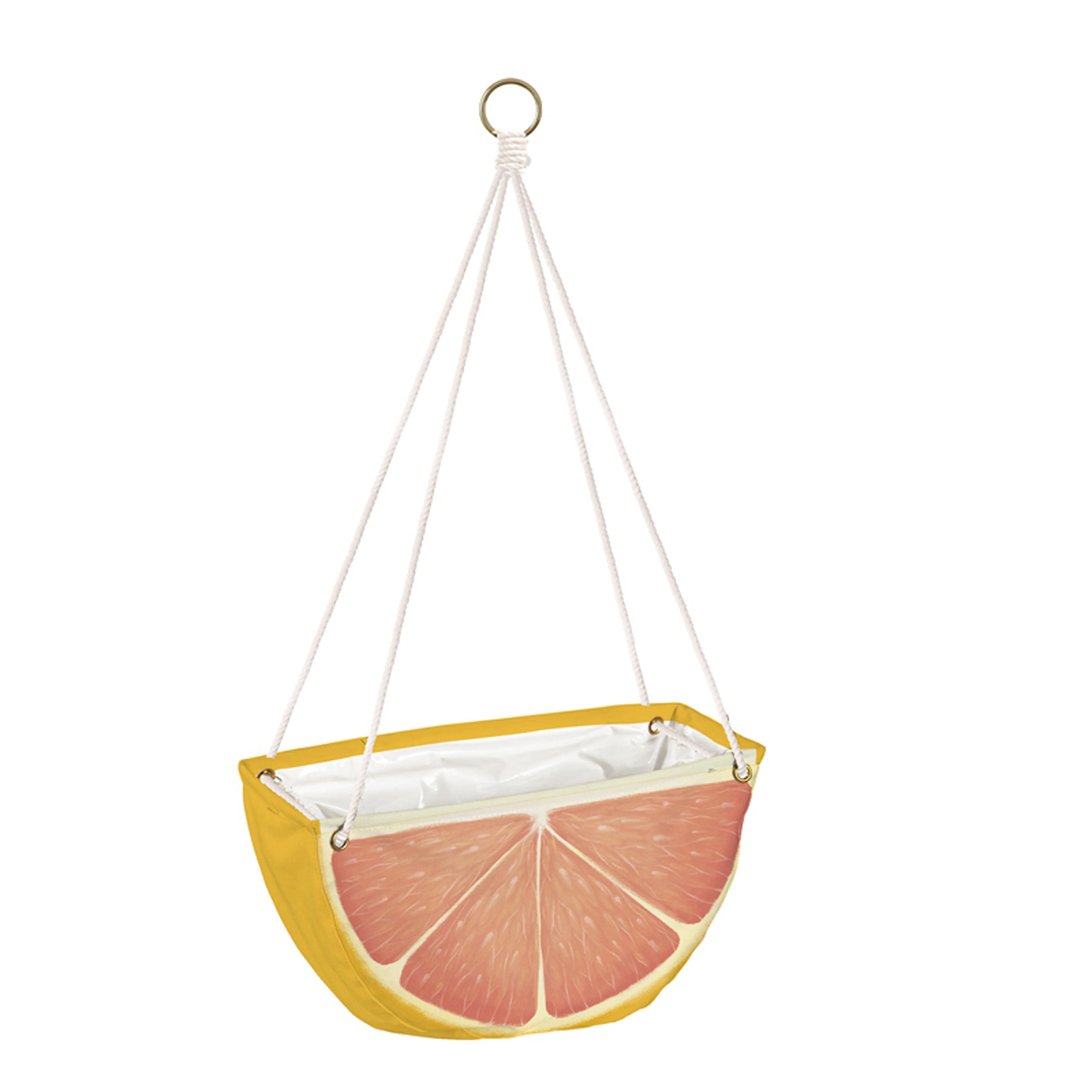 Citrus Fruit Hanging Fabric Planters, Set of 3,2fp035