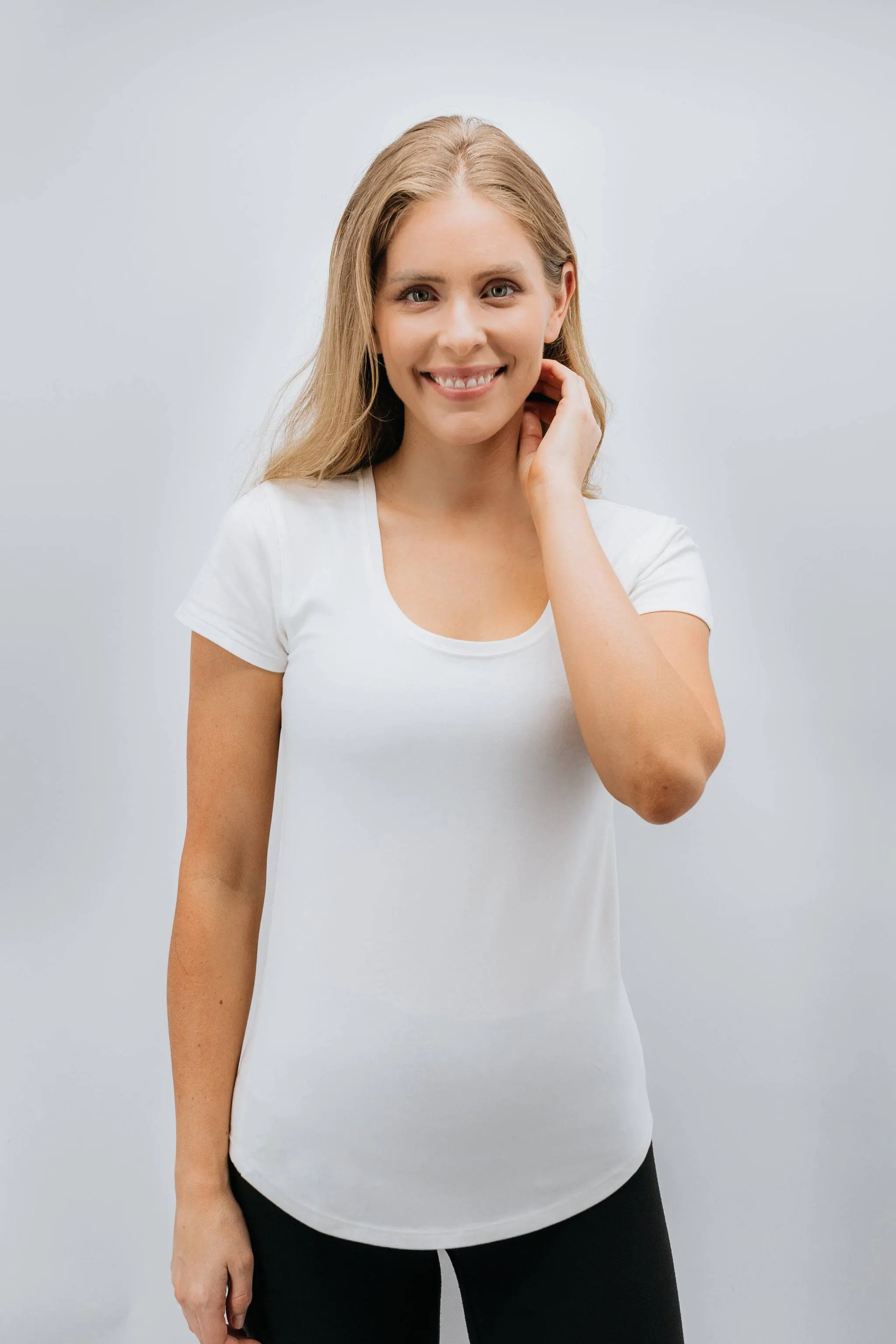 CLEARANCE Women's Scoop Neck Short Sleeve Tee