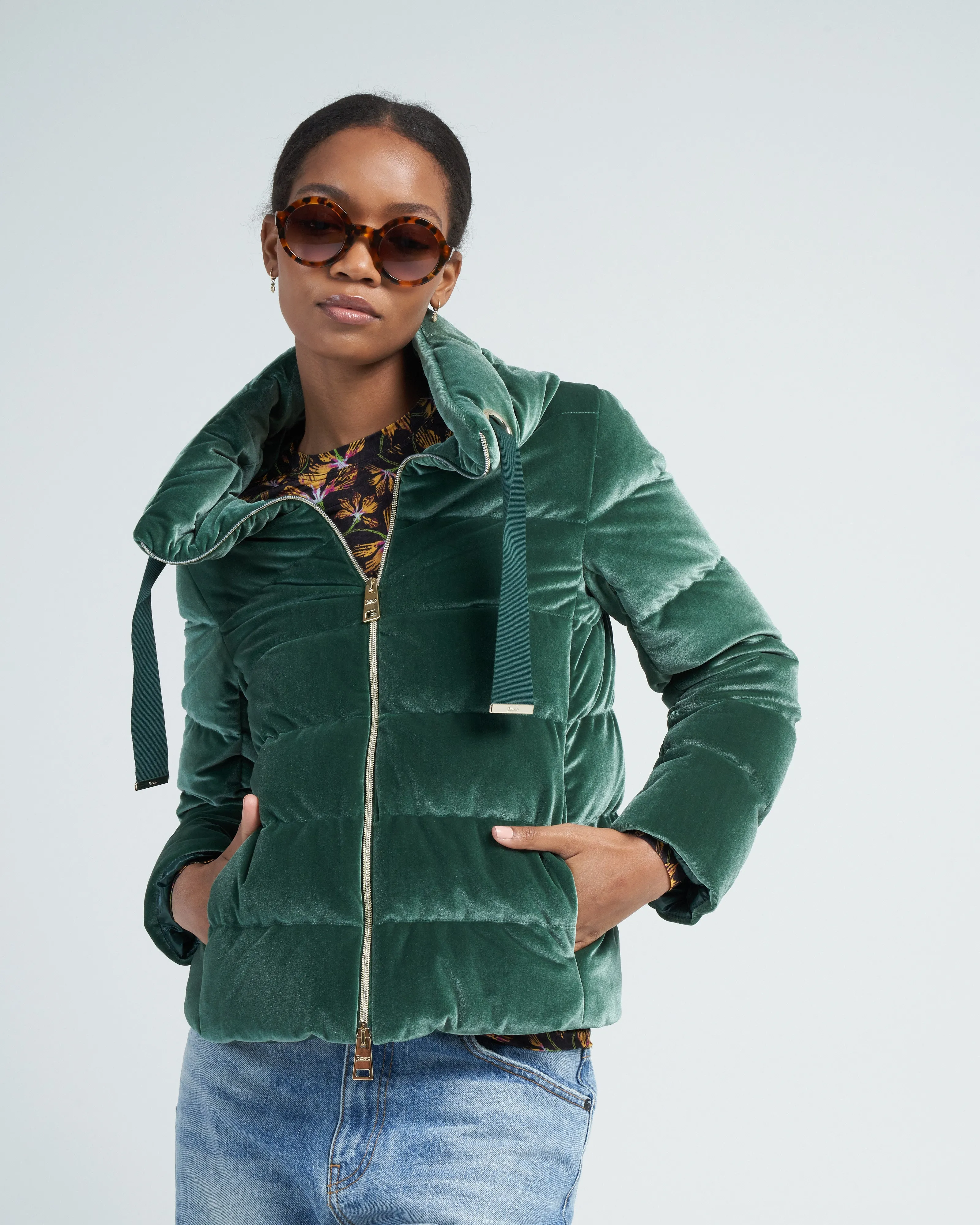 colour velvet bomber