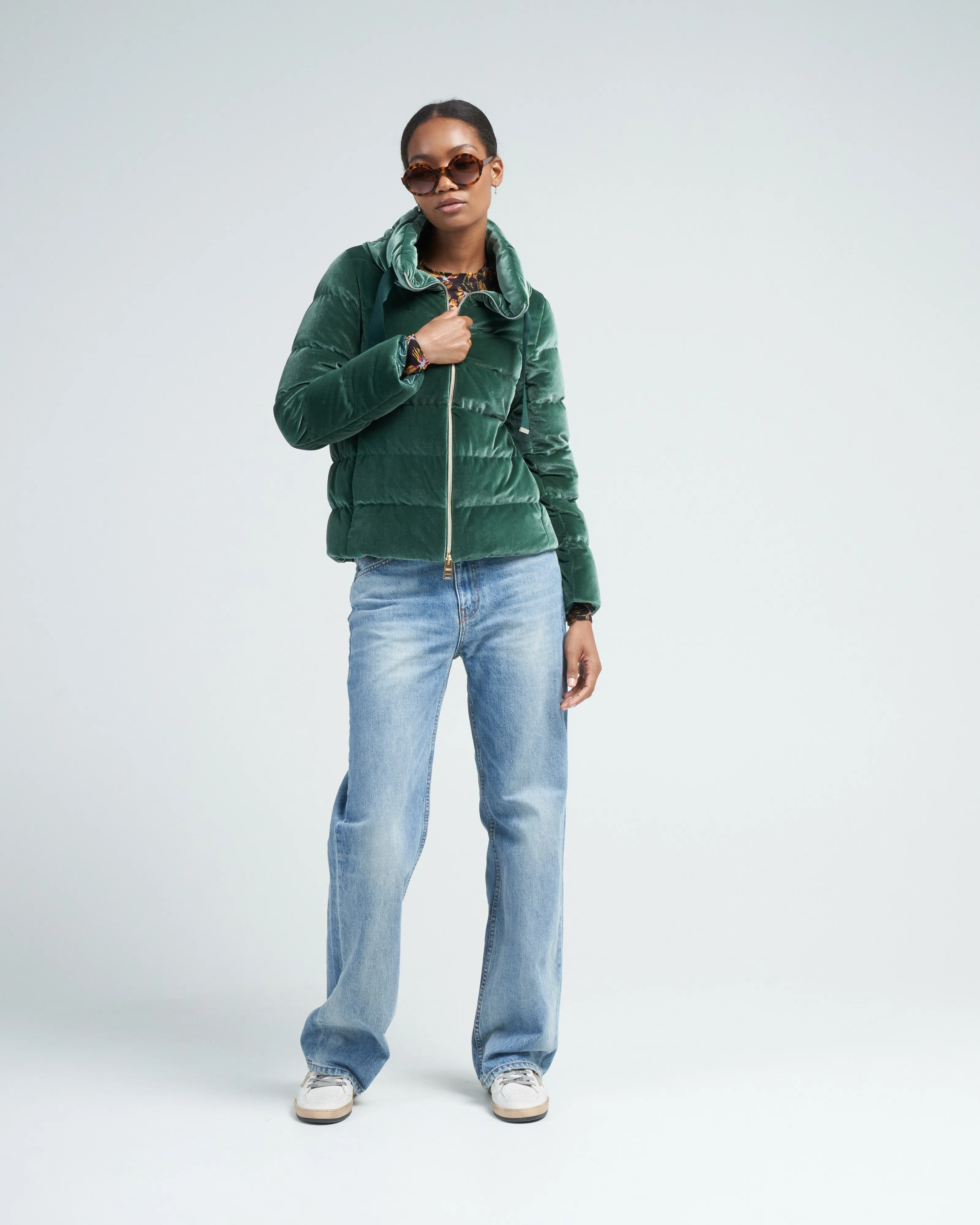 colour velvet bomber