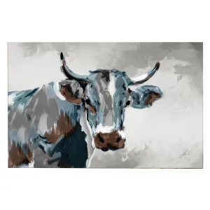 Cow Looking Wall Canvas, 24"x36",6c6032