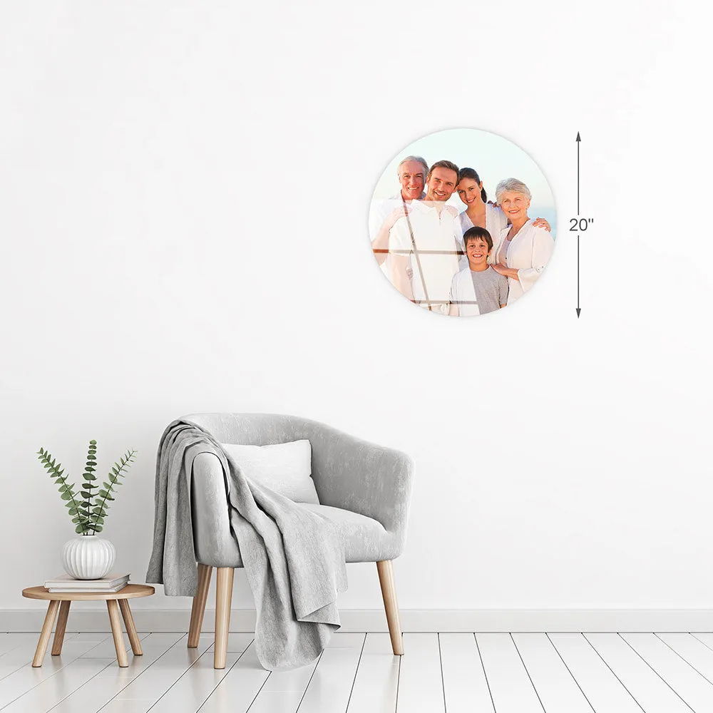 Custom Circle HD Metal Prints