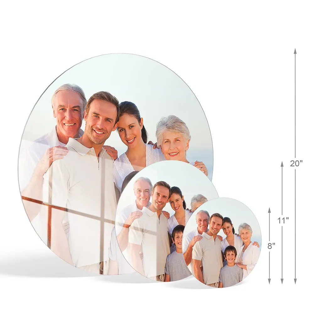 Custom Circle HD Metal Prints