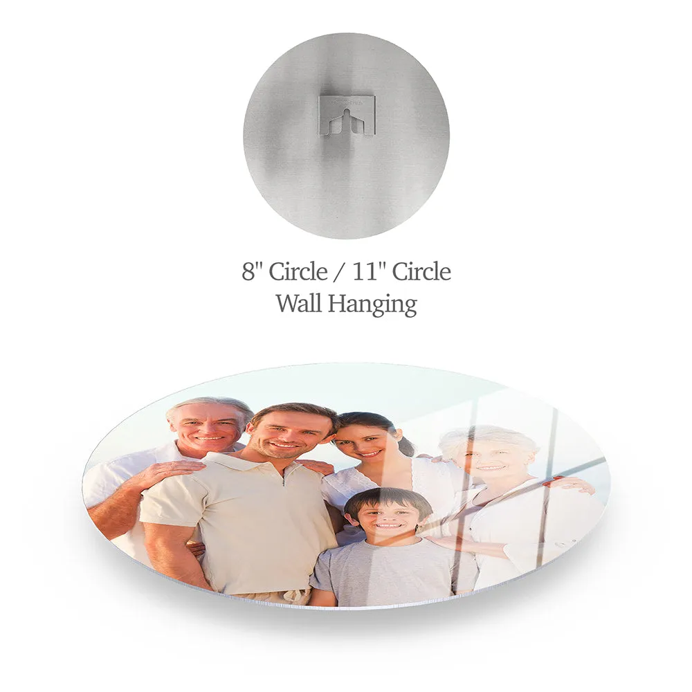 Custom Circle HD Metal Prints