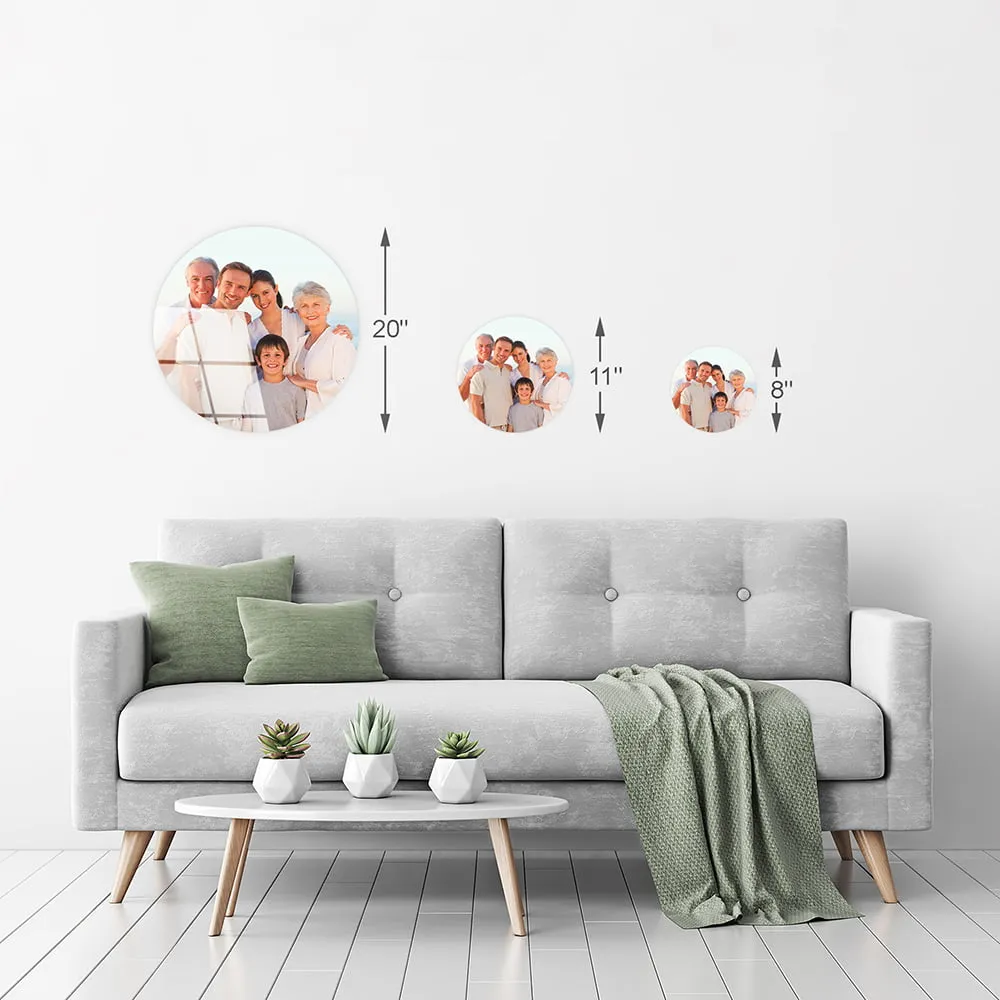 Custom Circle HD Metal Prints