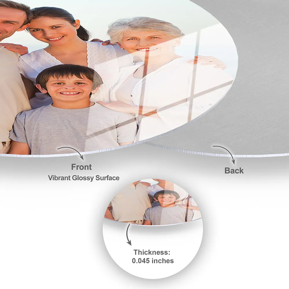 Custom Circle HD Metal Prints