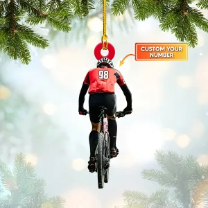 Cycling - Custom Shaped Ornament 10