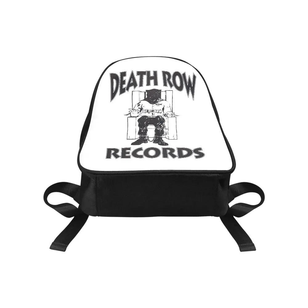 Death Row Records Black & White Logo Canvas Backpack