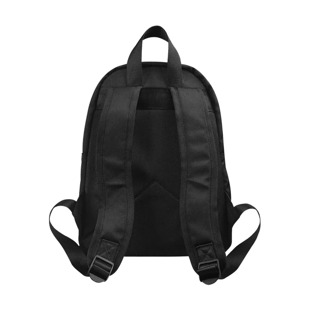 Death Row Records Black & White Logo Canvas Backpack