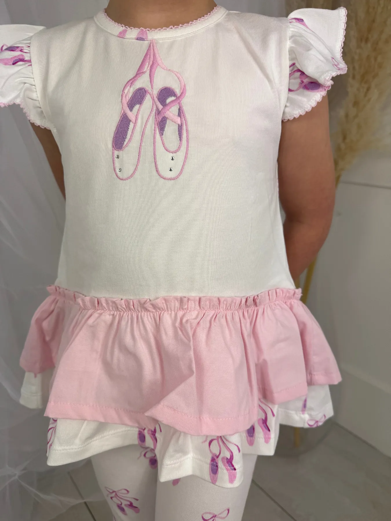 Deolinda Toddler Girl Ballerina Legging Set