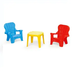 Dolu Plastic Table And 2 Chairs Set