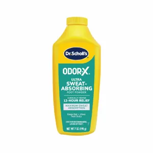 Dr. Scholl's Odor-X Ultra Sweat-Absorbing Foot Powder 198g