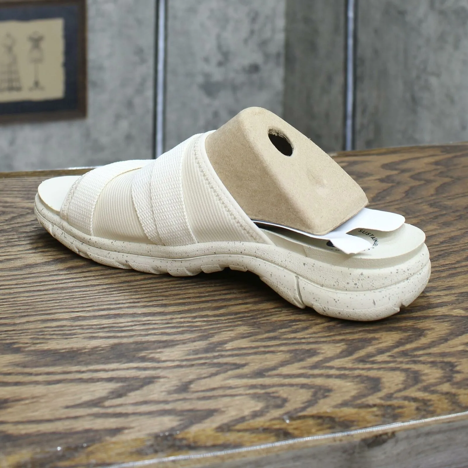 Dr. Scholl's Shoes Essentials Womens Adelle Slide Sandals Tofu 7.5
