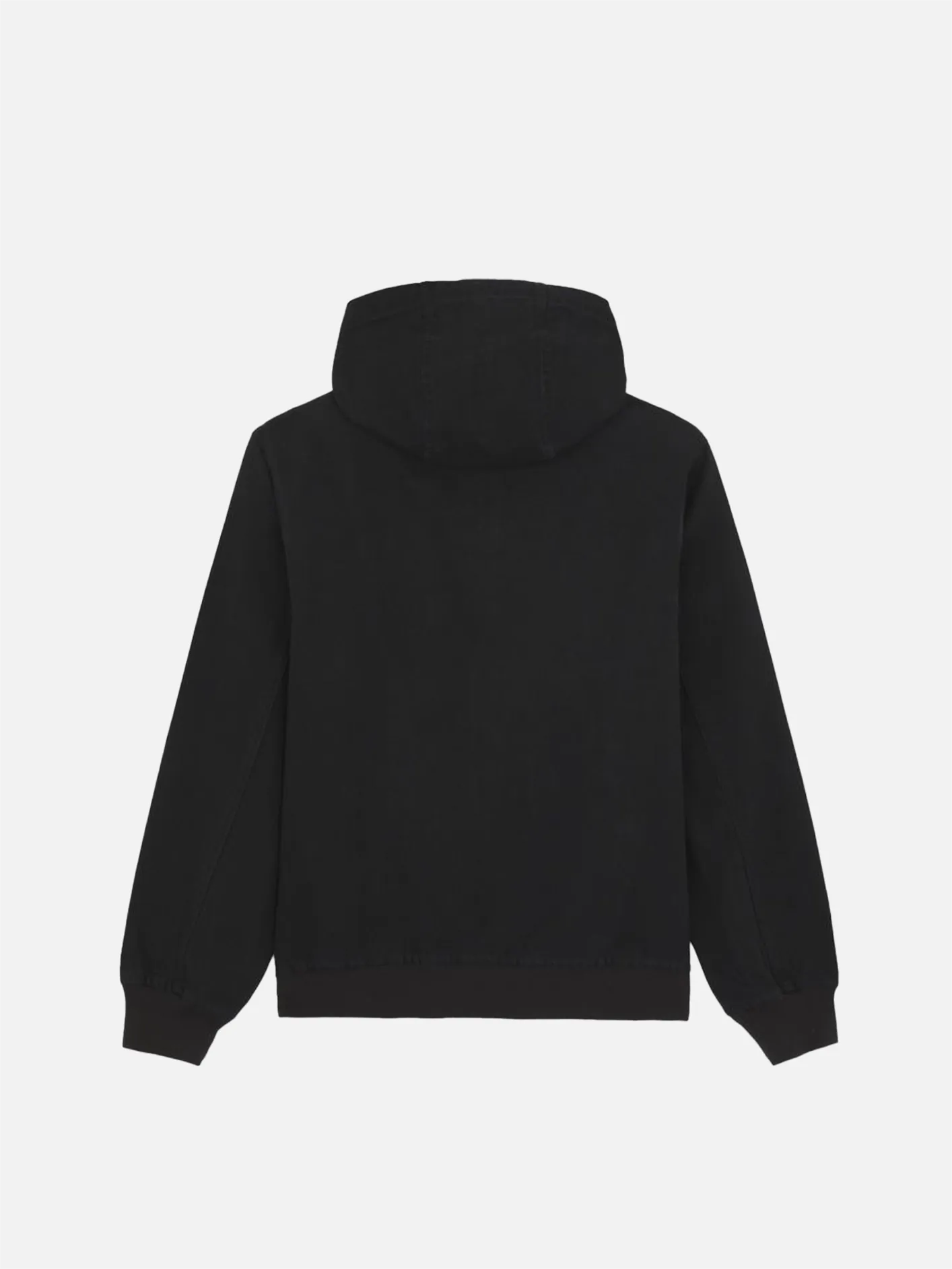 Duck Canvas Unlined Hooded Jacket - Stone Washed Black