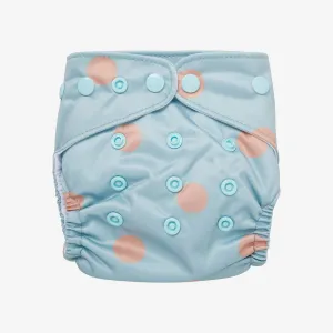 Duckegg Peach Polka Reusable Nappy Set