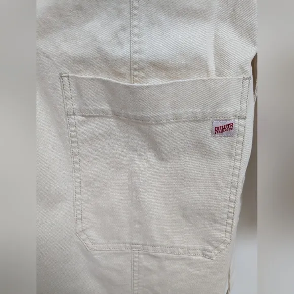 Duluth Trading Co Cream Makers Studio Canvas Tie Duster Long Jacket Size XL