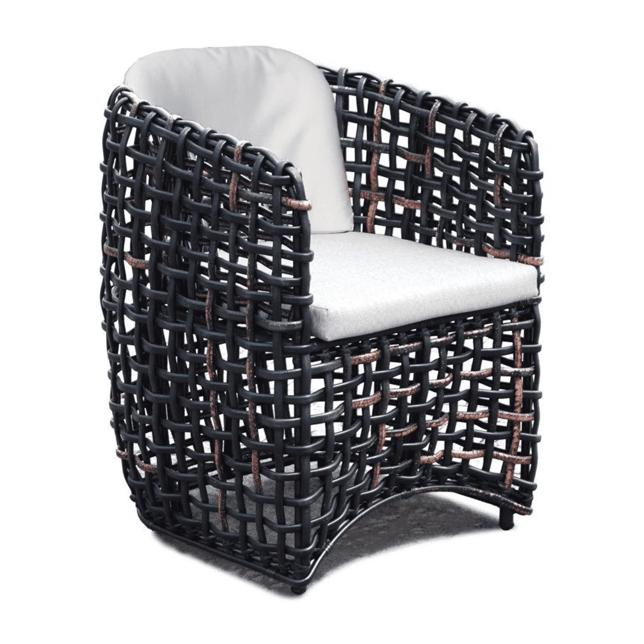 Dune Road Outdoor Dining Armchair w/ Canvas Cushion
