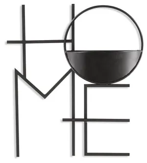 Dunster Black Wall Planter On Stand