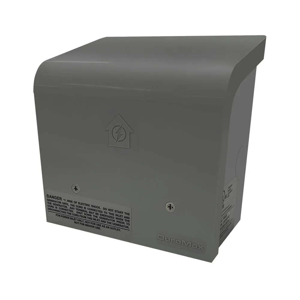 DuroMax XP50PB 50-Amp 12,500-Watt Non-Metallic Power Inlet Box