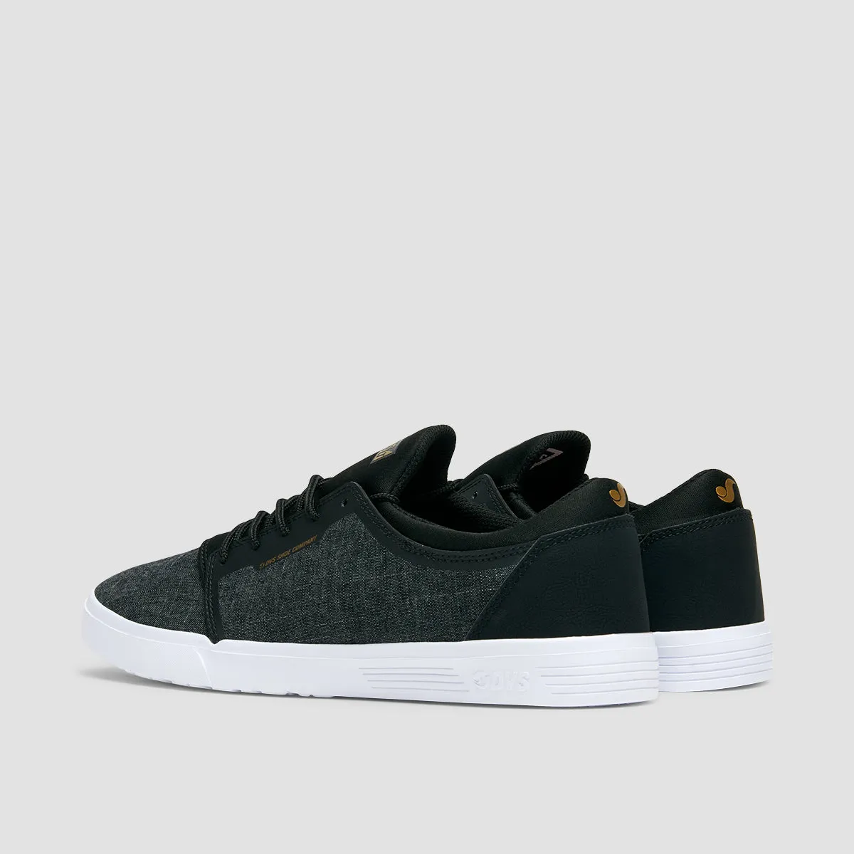 DVS Stratos LT  Shoes - Black/Gold/Chambray
