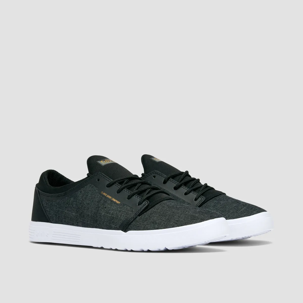 DVS Stratos LT  Shoes - Black/Gold/Chambray