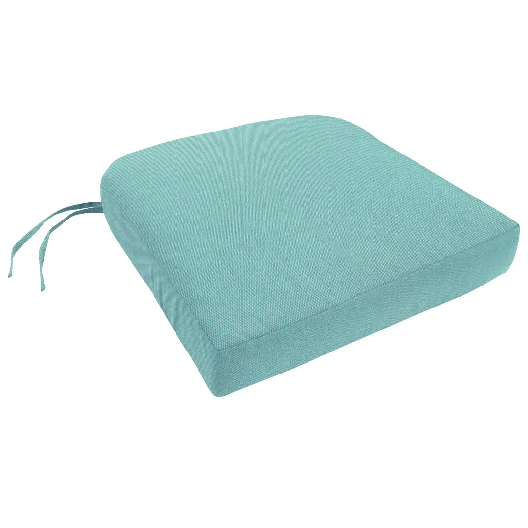 Encinitas Knife Edge Indoor/Outdoor Sunbrella Dining Chair Cushion Darby Home Co Size: 3.5" H x 20" W x 17" D Fabric: Canvas Aruba Sunbrella® Canvas