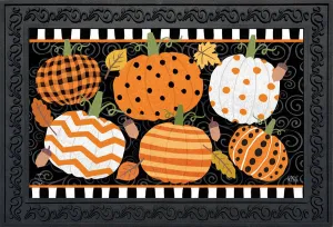 Fall Celebration Pumpkins Doormat 30" x 18" Indoor Outdoor
